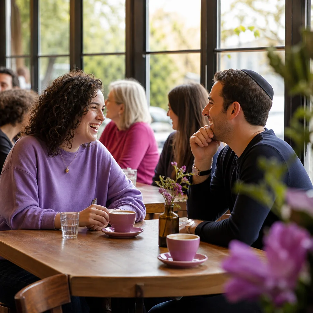 People talking outside a community venue in Menora, Perth