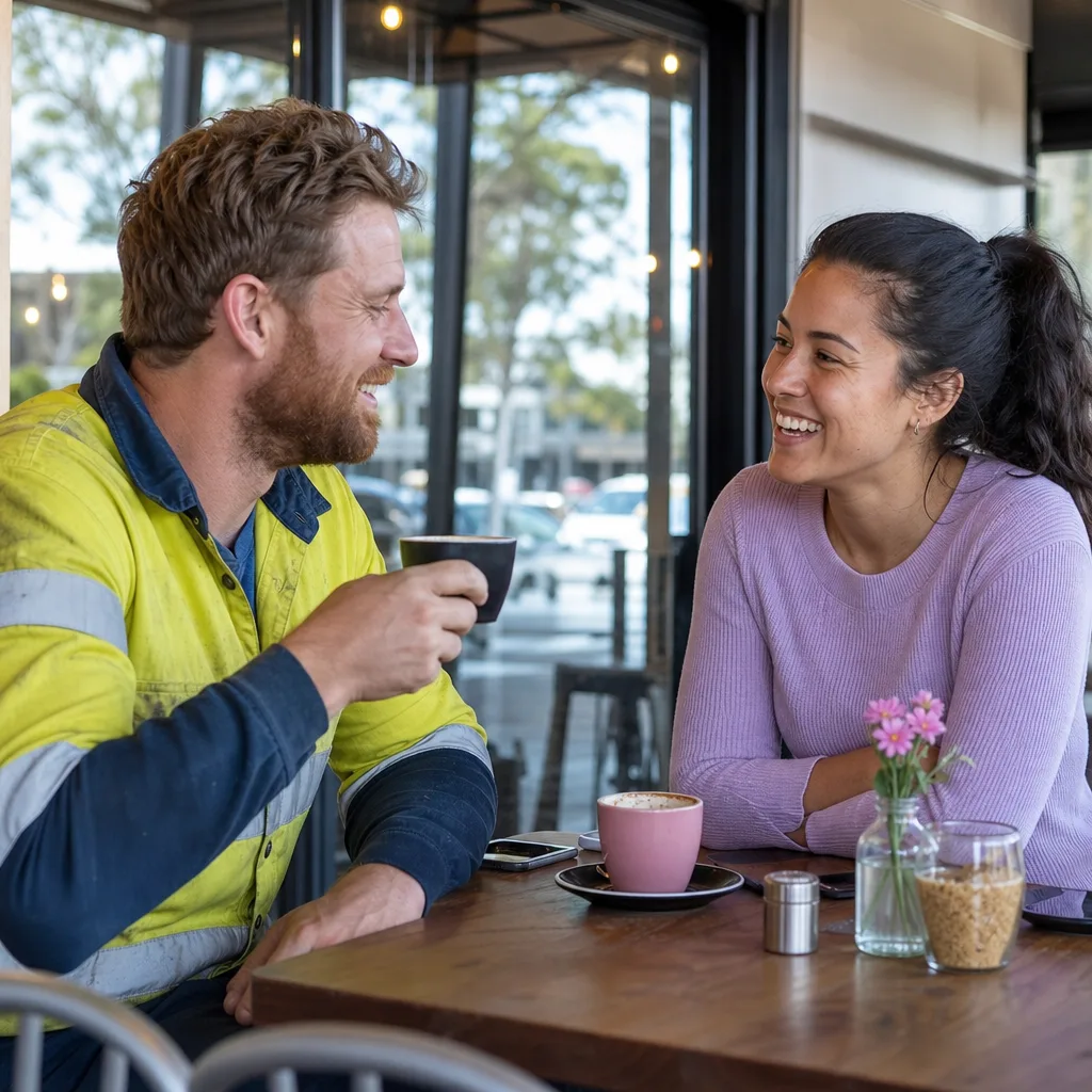 FIFO partner making a video call from accommodation at a remote WA work site